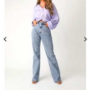High waisted mom jeans